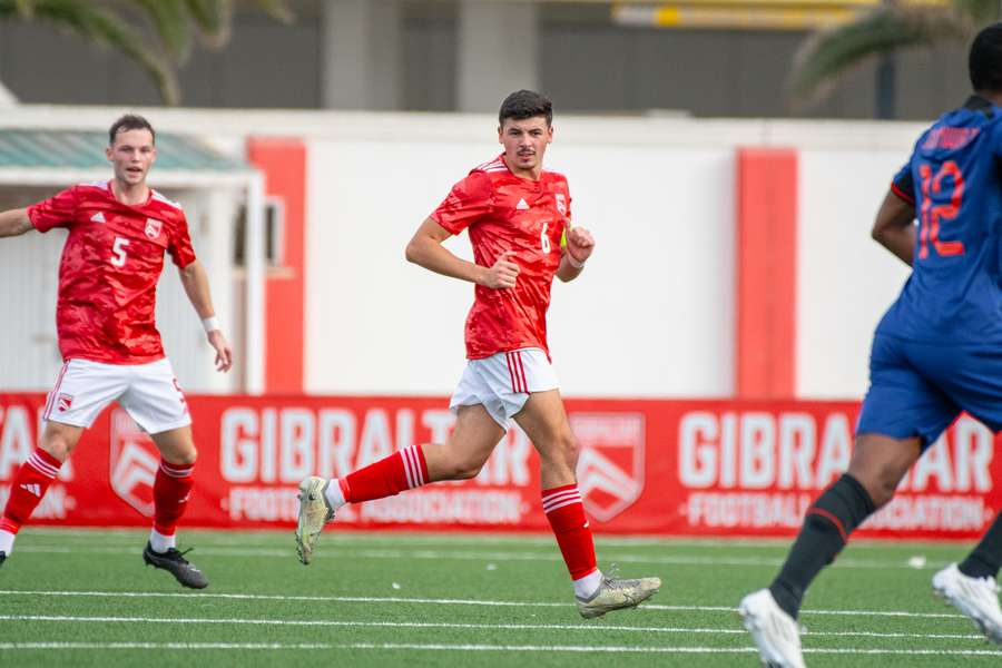 Evan de Haro ao serviço dos sub-21 de Gibraltar