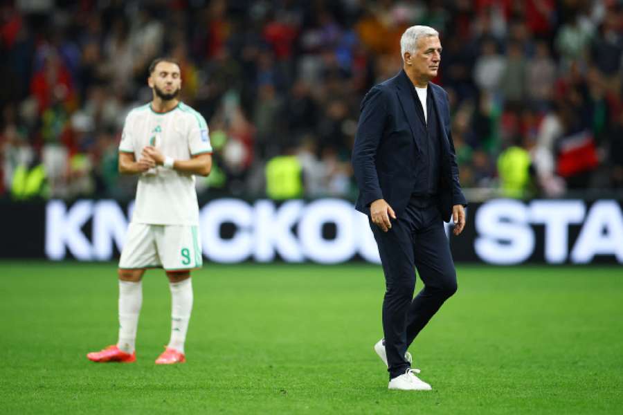 Algeria coach Petkovic after the game Algeria coach Petkovic after the game