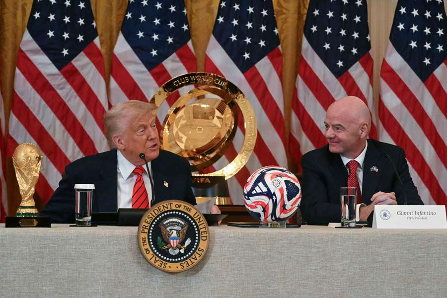 Trump et Infantino début-mai.