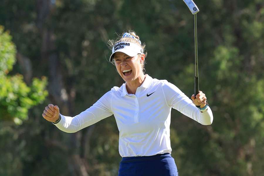 Nelly Korda celebrates winning US Women's Open 2026 Nelly Korda celebrates winning US Women's Open 2026