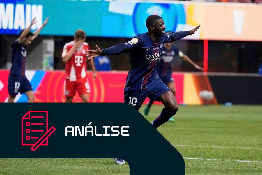 Dembélé celebra pelo PSG