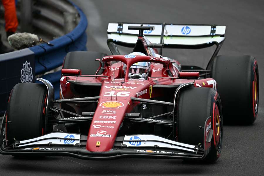 Charles Leclerc en Mónaco este viernes por la tarde.
