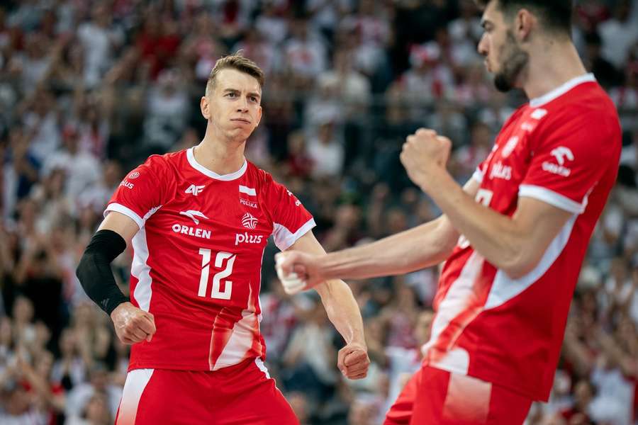 Artur Szalpuk cieszący się z punktu w meczu Polska – Niemcy podczas Silesia Cup