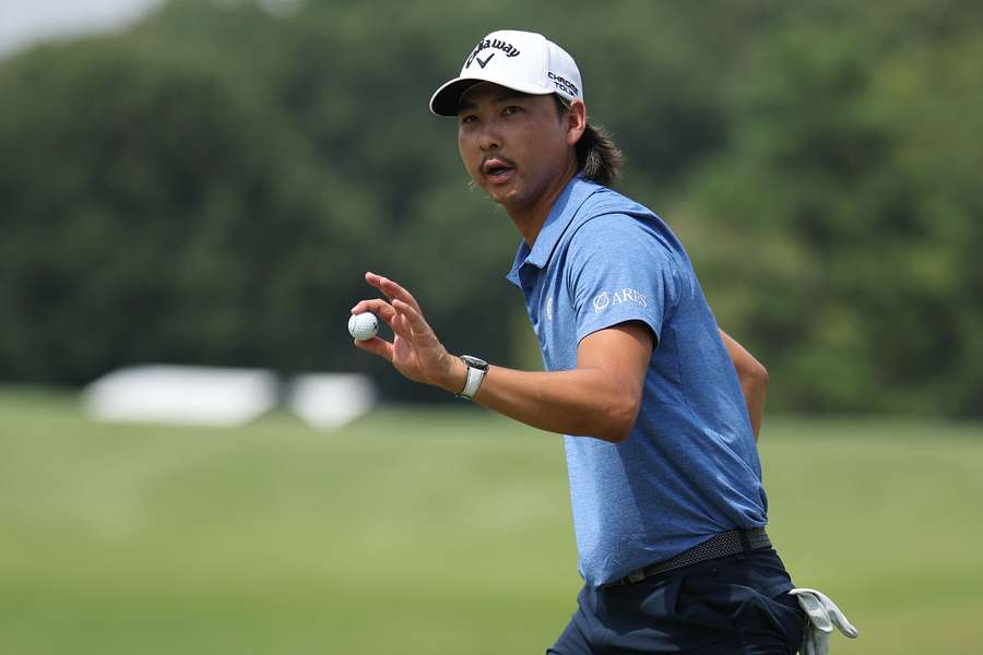 Min Woo Lee has the lead after one round at the PGA Tour Championship.