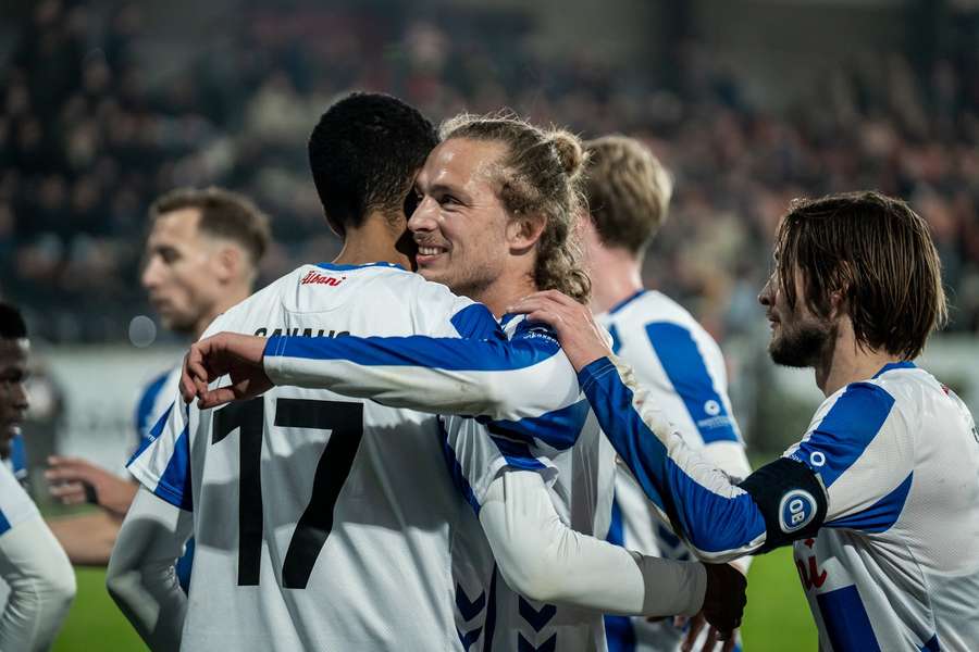 Jann-Fiete Arp celebrated his penalty conversion