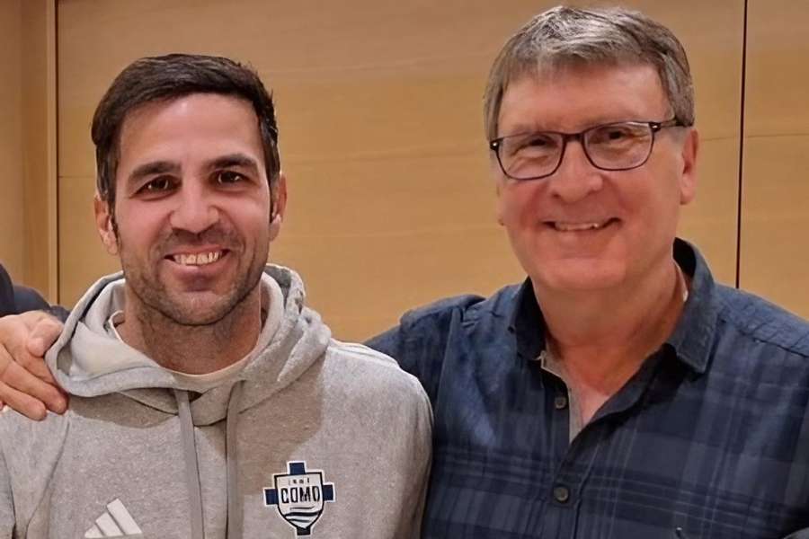 Joaquim García fue invitado de Cesc Fàbregas el pasado diciembre en Como