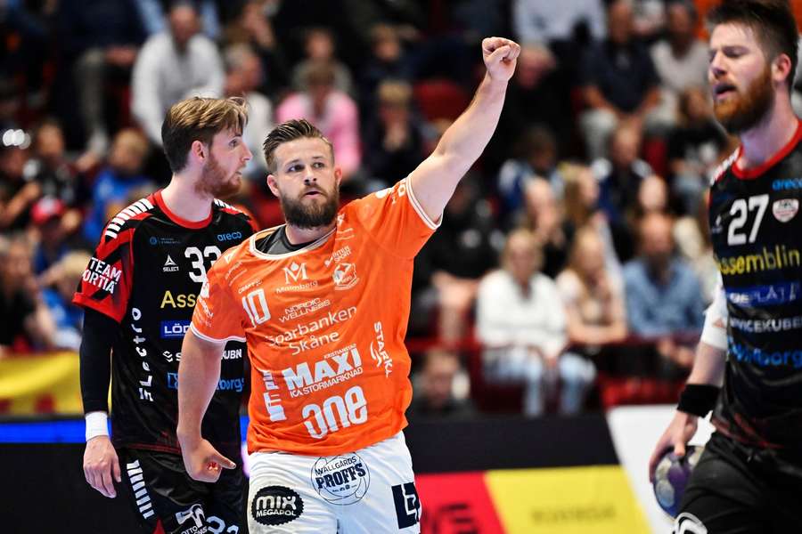 Kristianstad's William Hoghielm during the Handbollsligan final four Kristianstad's William Hoghielm during the Handbollsligan final four