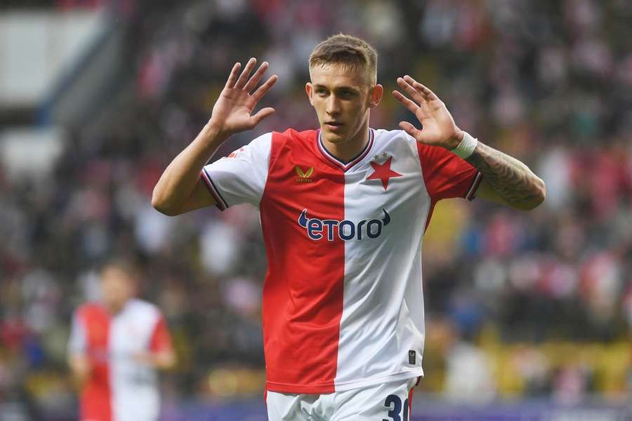 Wiktor Nowak obstaral vítězný gól Slavie v Teplicích.