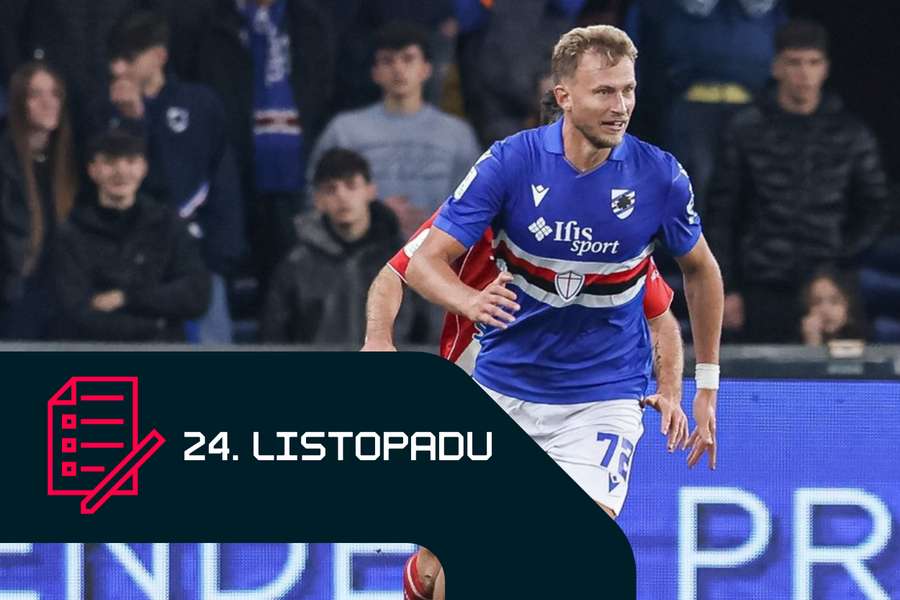 Antonín Barák v dresu Sampdorie Janov. Antonín Barák v dresu Sampdorie Janov.