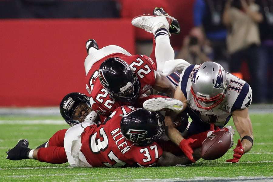 El milagroso 'catch' de Julian Edelman en la Super Bowl de 2017.