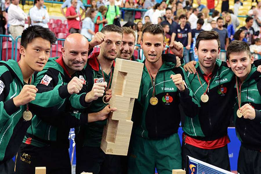 A equipa portuguesa de Ténis de Mesa