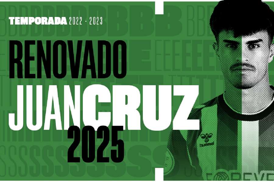Juan Cruz ha renovado su contrato con el Betis hasta la 24/25