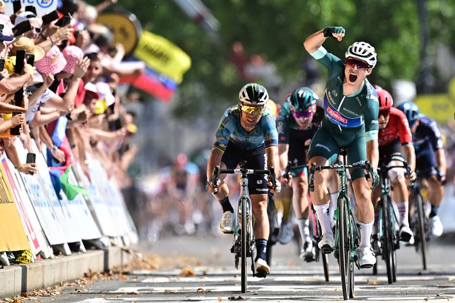 Mark Cavendish, til venstre, var tæt på at slå Eddy Merckx' vilde rekord for fleste etapesejre nogensinde i Tour de France.