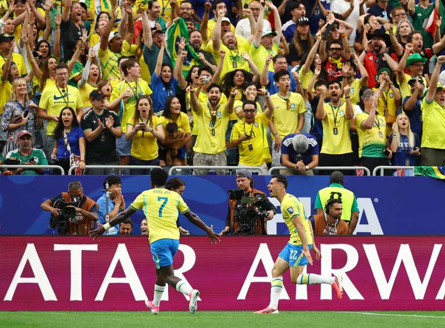 Martinelli celebrates Martinelli celebrates