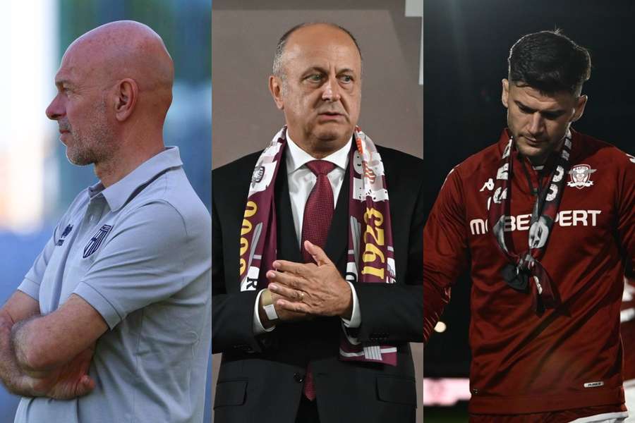 Mauro Pederzoli, Dan Șucu și Cristian Săpunaru