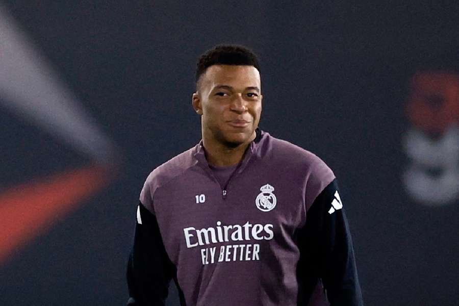 Mbappe in training