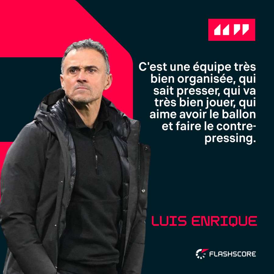 Luis Enrique conscient du danger.