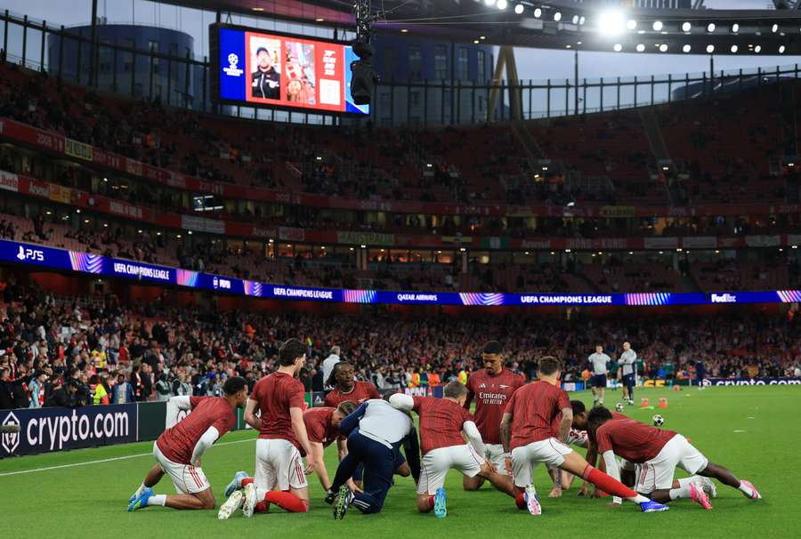 I giocatori dell'Arsenal