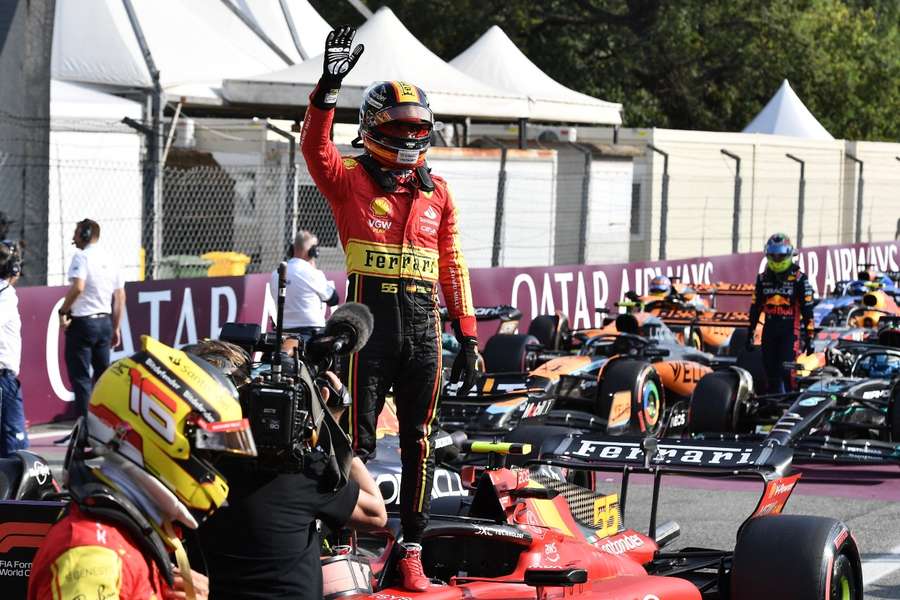 Sainz sent the home crowd wild