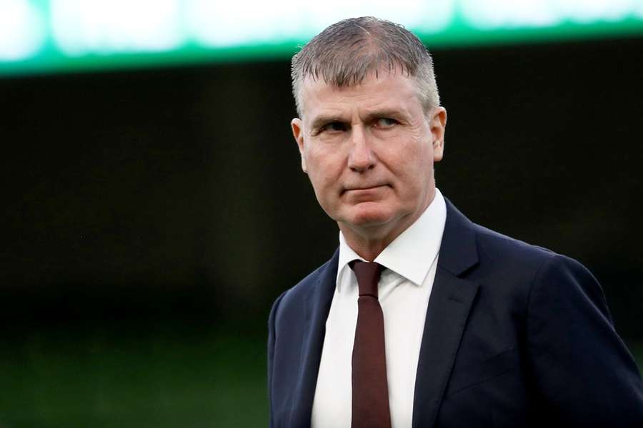 Stephen Kenny tijdens Ierland - Griekenland in oktober