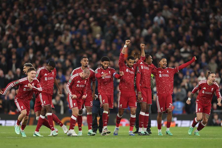Liverpool celebrate Liverpool celebrate