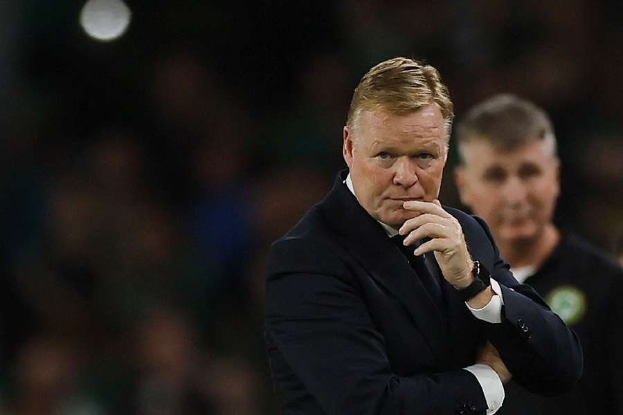 Koeman in Dublin when Netherlands faced Ireland last month