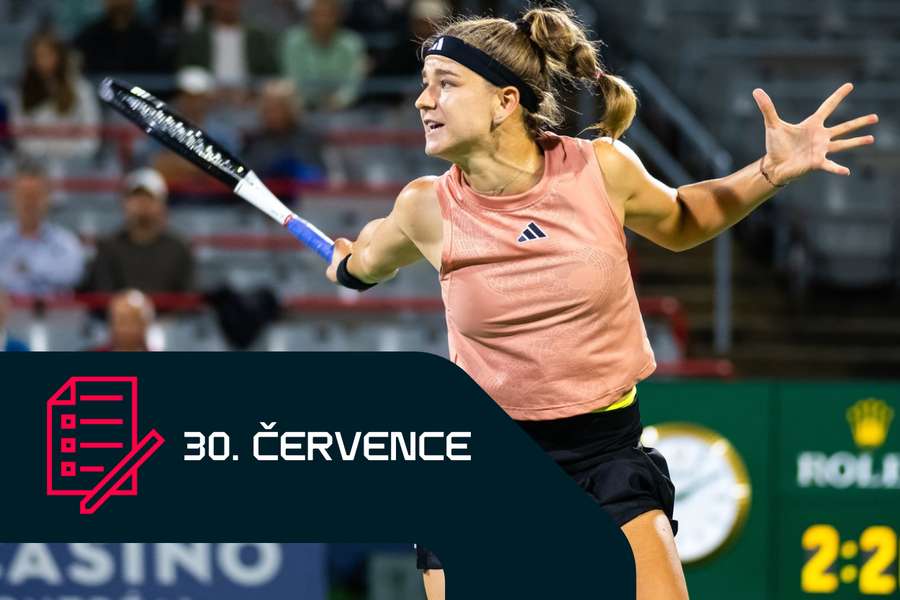 Karolína Muchová v Montrealu 2023.