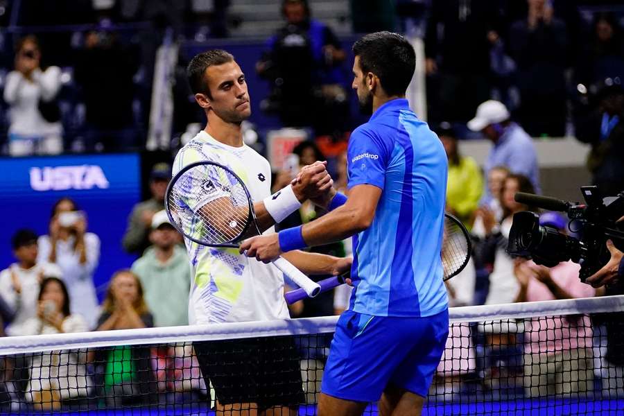 Novak Djokovic en Laslo Djere troffen elkaar op de US Open van 2023