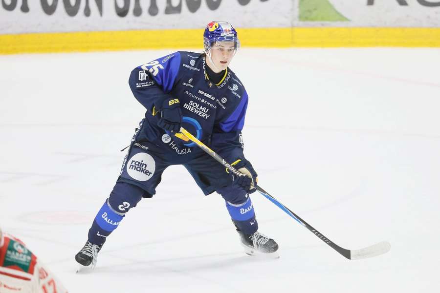 Elias Puolanne and his Kiekko-Espoo teammates took all three points against Ilves