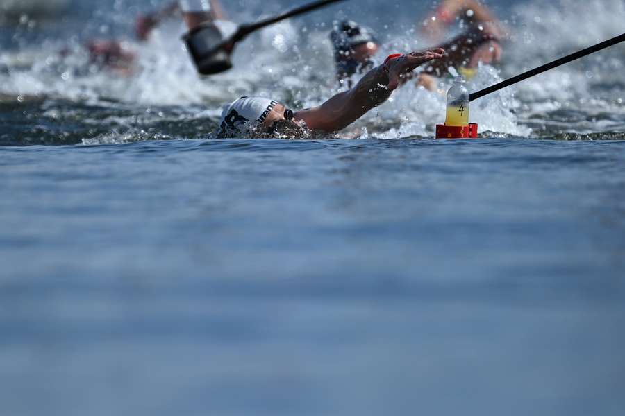 Wellbrock, liderando la prueba del Mundial de aguas abiertas