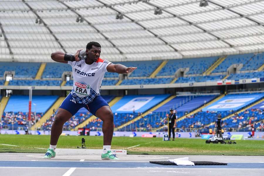 Fred Moudani Likibi nos Jogos Europeus de junho passado