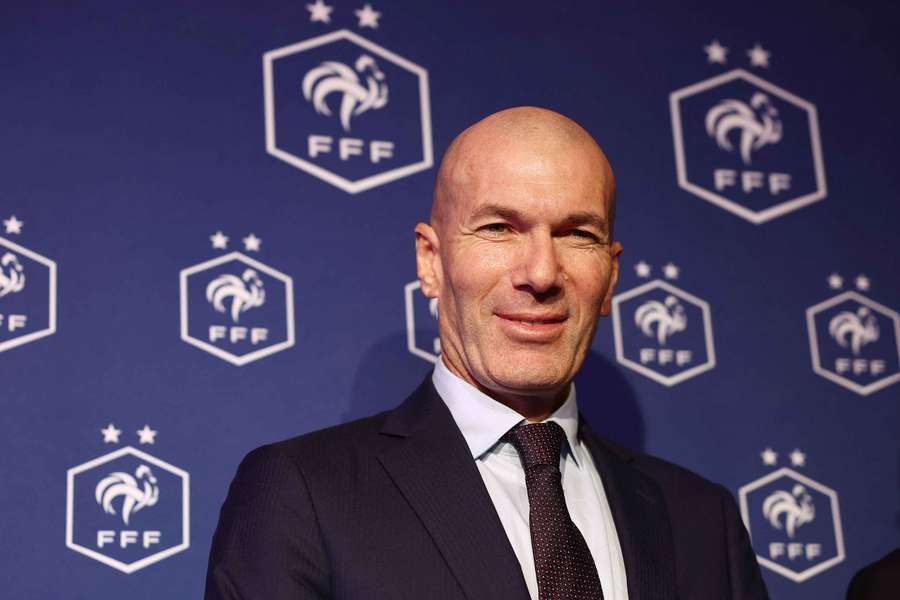 Zidane bei seiner Vorstellung als Nationaltrainer Frankreichs