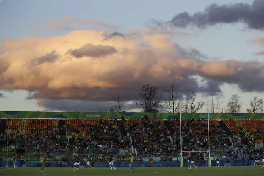 Rugby being played at the 2016 Rio Olympics