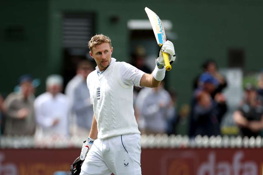 England's Joe Root celebrates 150 runs