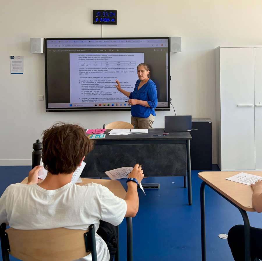 Les élèves du Campus PSG mardi.
