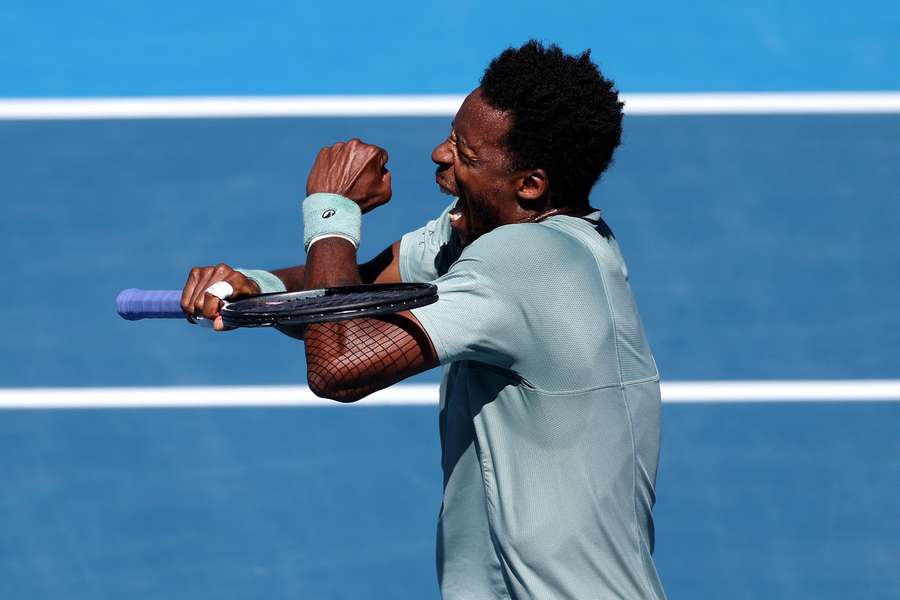 Monfils celebra en Auckland.