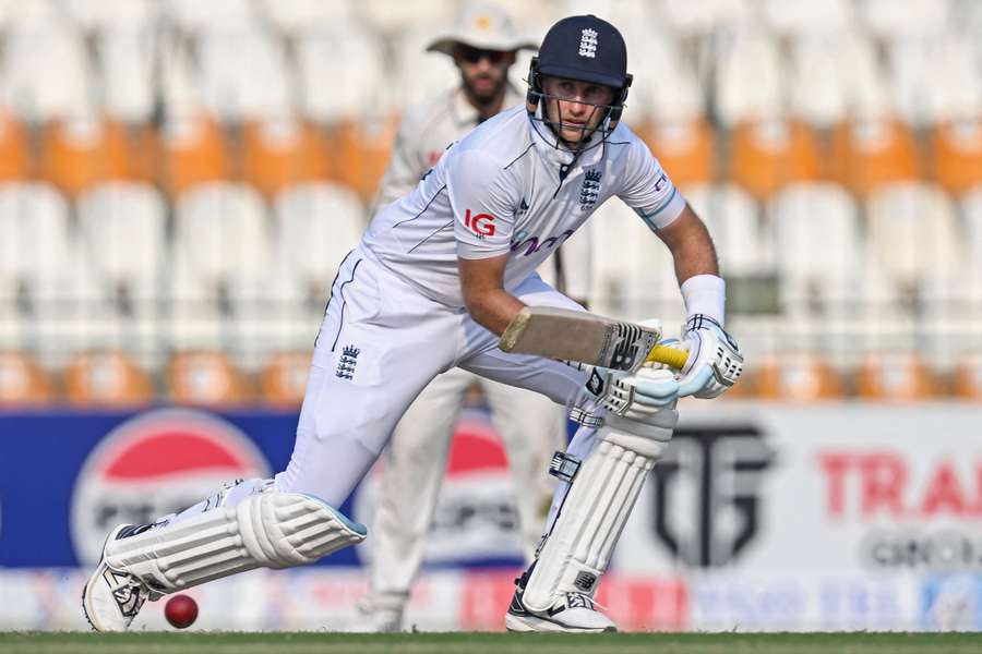 Root in action for England