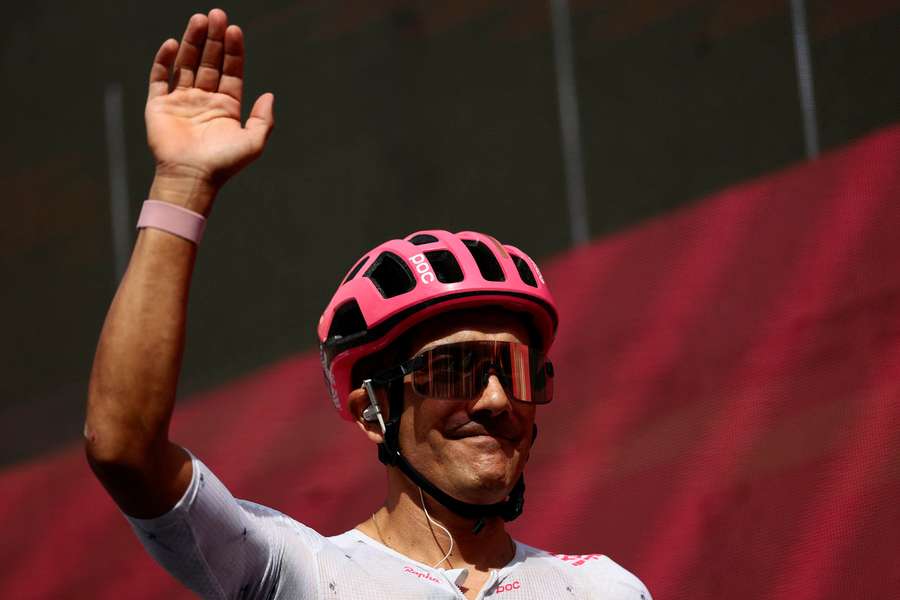 Richard Carapaz, en el pasado Giro de Italia, se queda sin Tour de Francia
