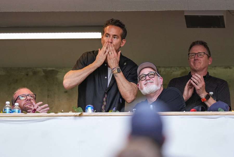 Ryan Reynolds bei einem Testspiel von Wrexham gegen die Vancouver Whitecaps in Kanada.