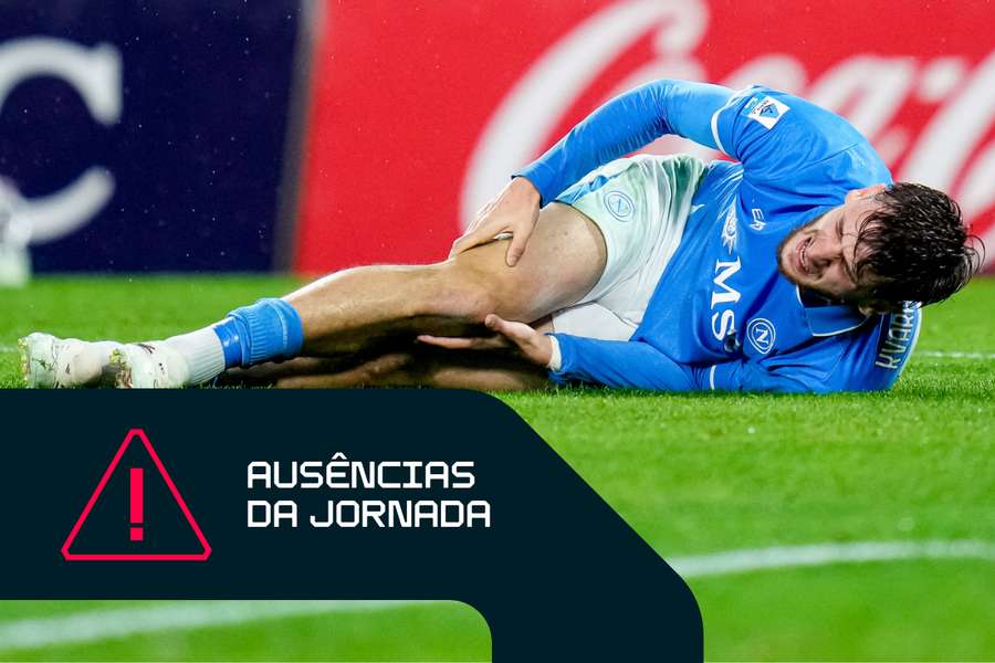 Lesão colateral medial de Khvicha Kvaratskhelia no Nápoles