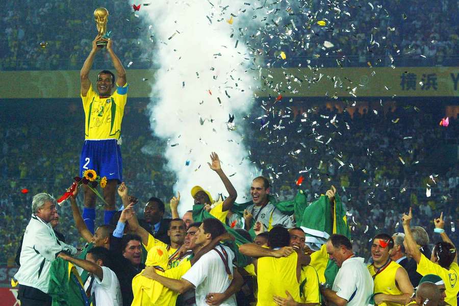 Com Cafu como capitão, a Copa do Mundo de 2002 foi o último título do Brasil