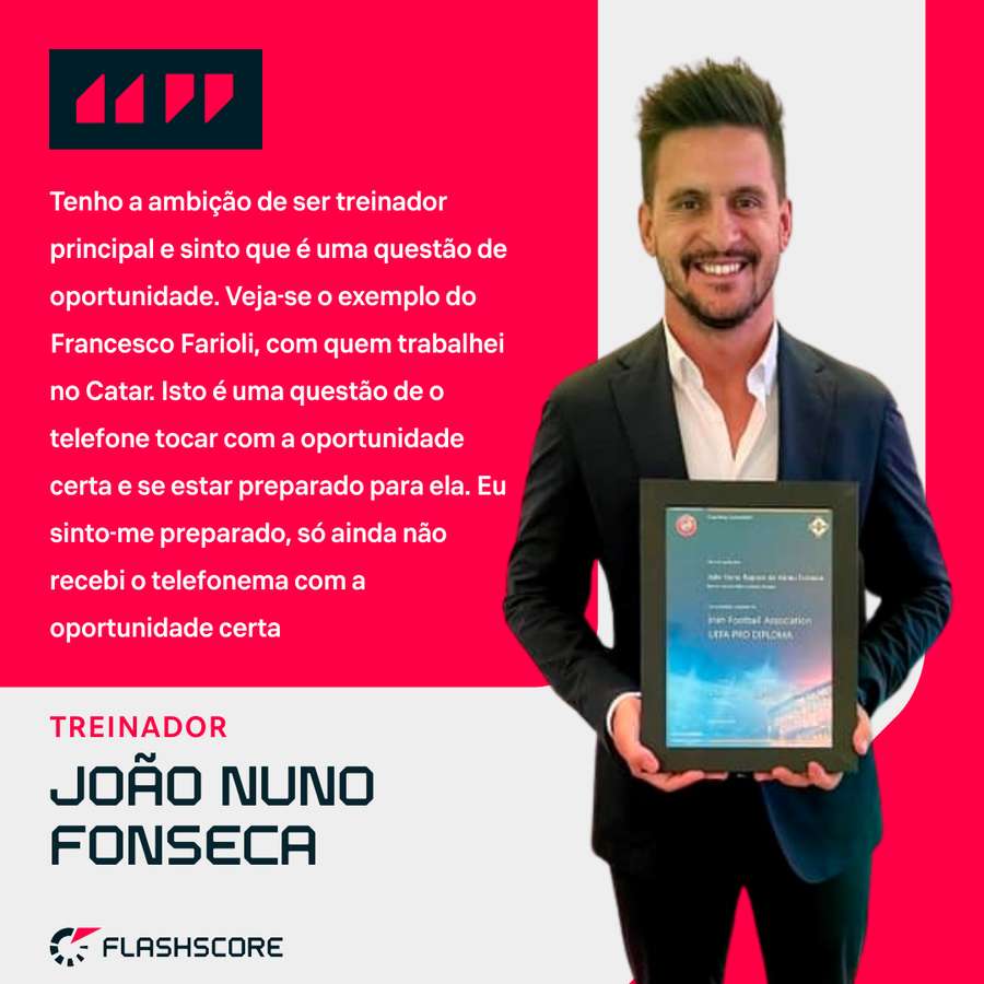 João Nuno Fonseca concluiu recentemente o UEFA Pro