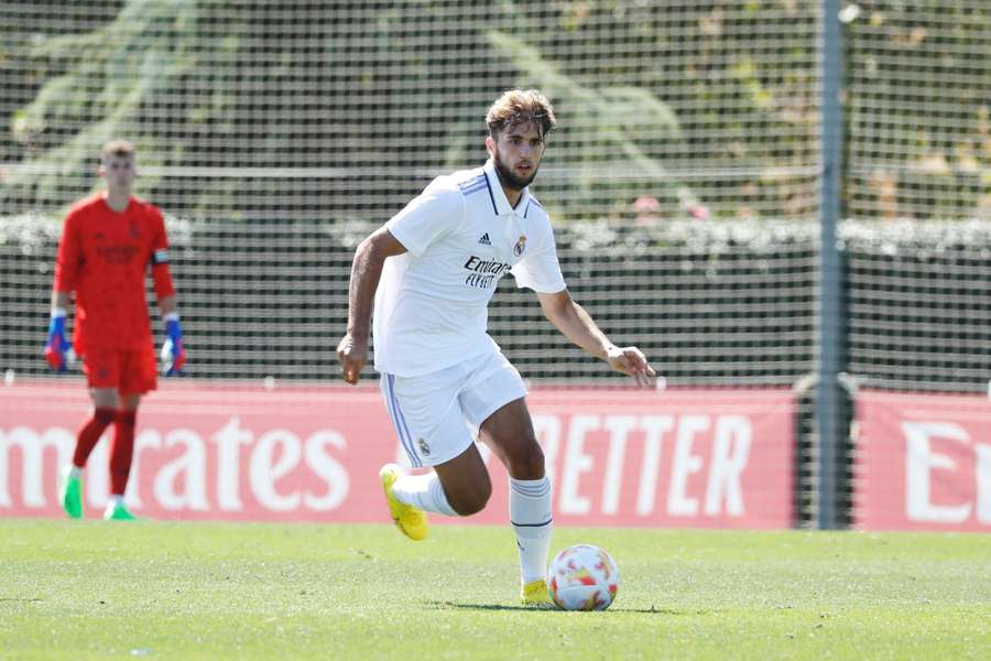 Pablo Ramón con el Real Madrid Castilla