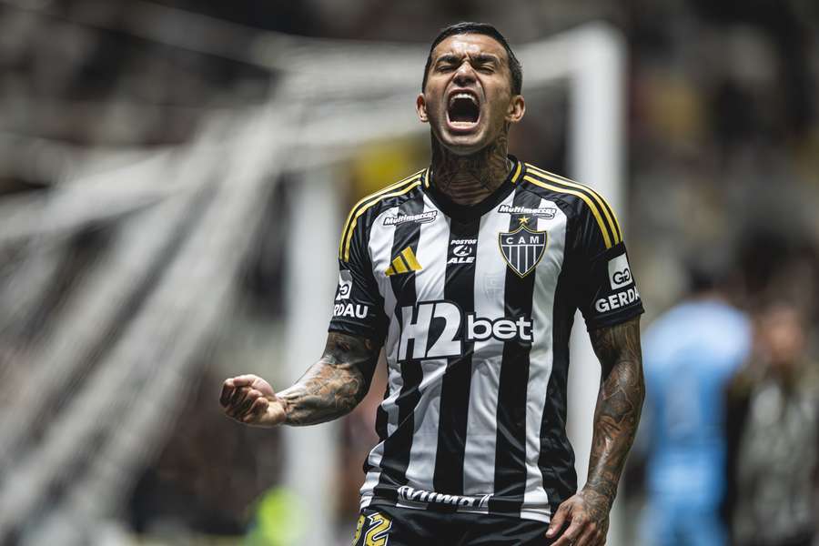 Dudu fez boa jogada para o gol do Galo Dudu fez boa jogada para o gol do Galo