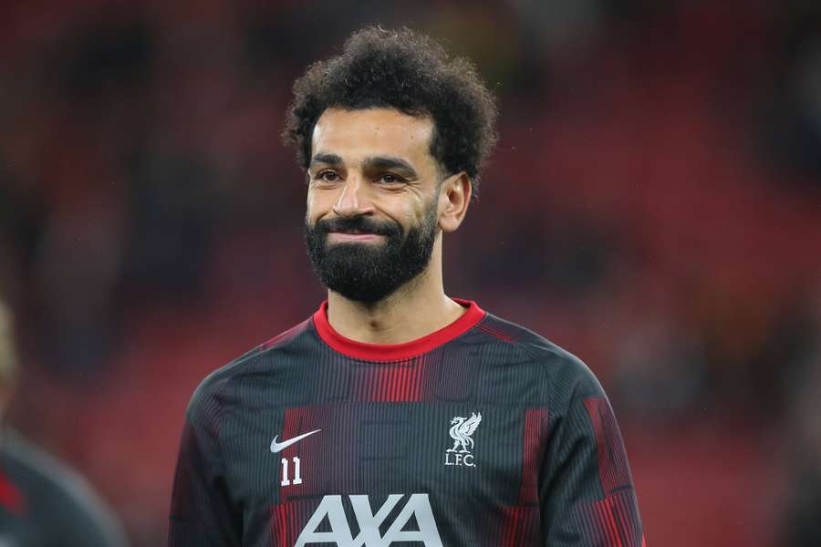 Mohamed Salah heeft 12 keer gescoord in 13 wedstrijden voor Liverpool tegen Manchester United