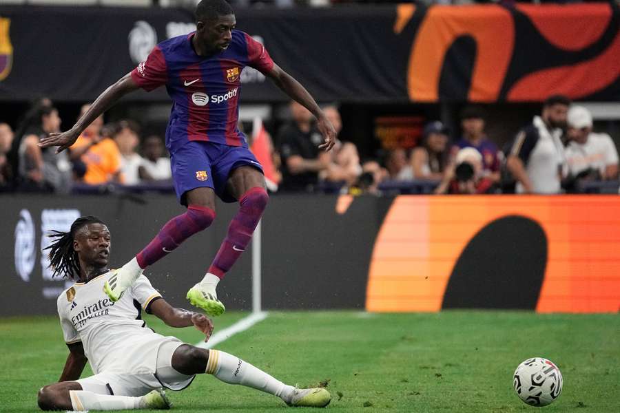 Dembele a marcat un gol în amicalul cu Real Madrid