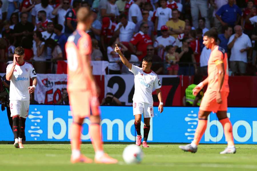Alexis Sánchez celebra su gol