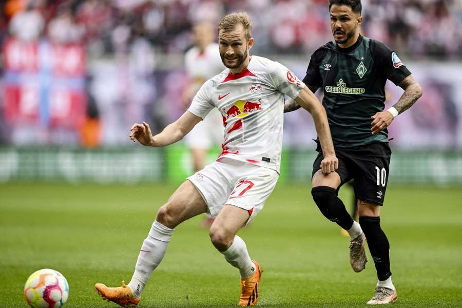 Laimer in actie voor RB Leipzig