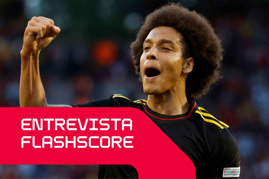 Axel Witsel celebra um golo pela Bélgica Axel Witsel celebra um golo pela Bélgica