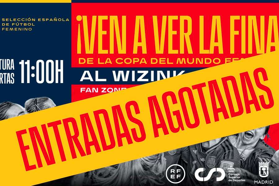 El WiZink Center cuelga el cartel de "no hay billetes" para ver la final del Mundial